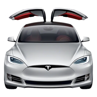 Tesla Model S - Tesla (Model Year: 2022) (Iconic colour: Silver) sticker