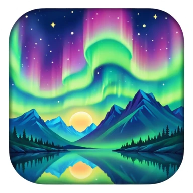 only northern light sticker