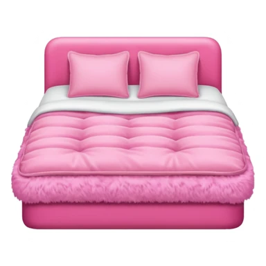 make a bed with very pink tones sticker