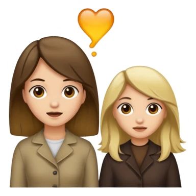 bestiess one with dark brown hair and one with dirty blonde hair sticker