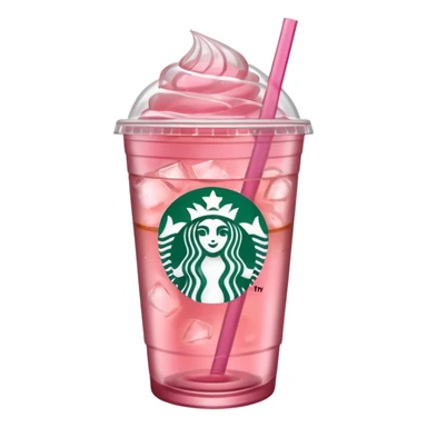 pink iced tea Starbucks drink sticker