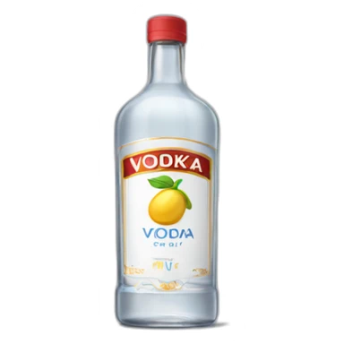 bottle of vodka sticker