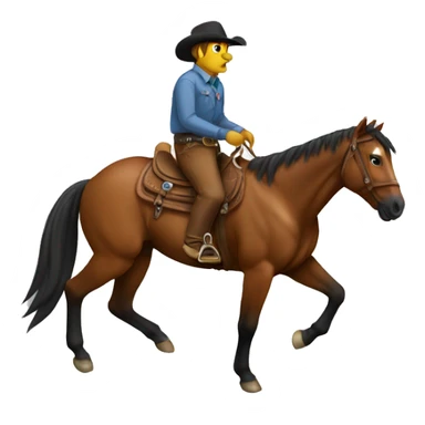 bronc horse sticker