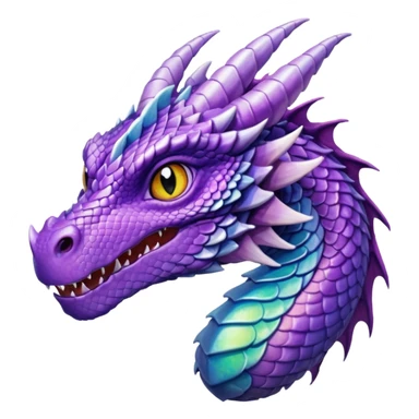 Female Purple Dragon sticker
