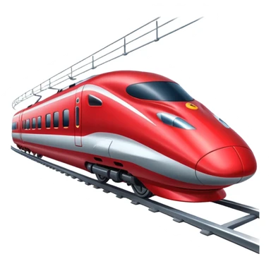 Red bullet Train sticker
