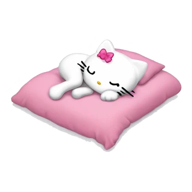 Hello kitty sleeping sticker