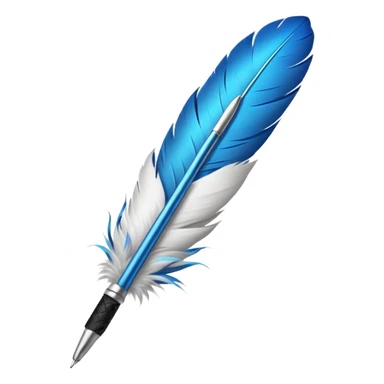 feather pen sticker