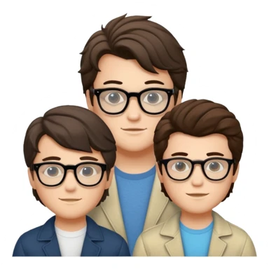 Billy hargrove and Steve harrington and mike in one Photo Wearing Glasses Looking cool and having Aura. sticker