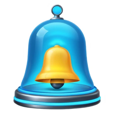 Notification bell neon sticker
