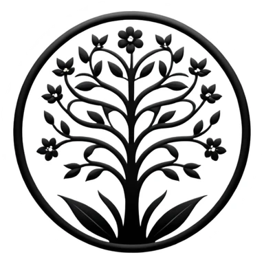 Shadow Garden organization emblem from Eminence in Shadow anime sticker