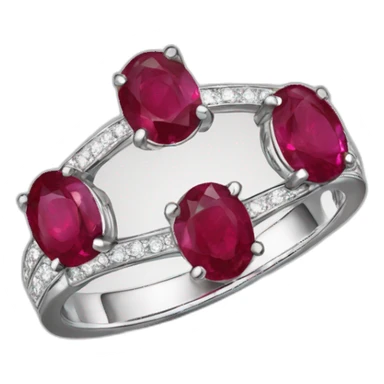Bague avec rubis sticker