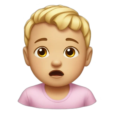 Baby who is crying sticker