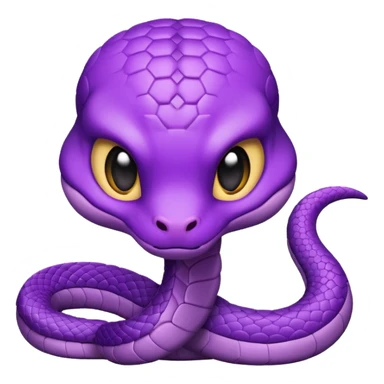  i want a animated emoji with the text "'Lil Viper sorry" for a little purple cute viper sticker