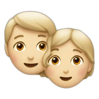 Deux âme sœur qui s'embrassent sticker