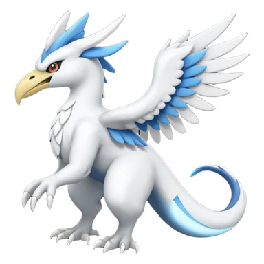 Taillow-Reshiram-Zekrom-Silvally-Fakémon-hybrid-creature (full body)  sticker