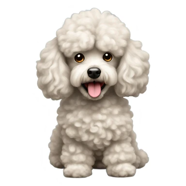 Miniature poodle sticker