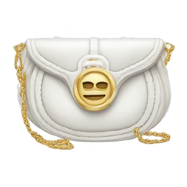 white luxury purse sticker