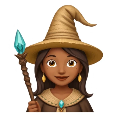 Bruja en escoba sticker