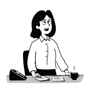 An angry business secretary sticker