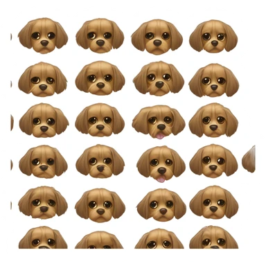 Cachorro Yorkshire piscando o olho, cabelo comprido, franja comprida, tocando o chão, língua para fora sticker