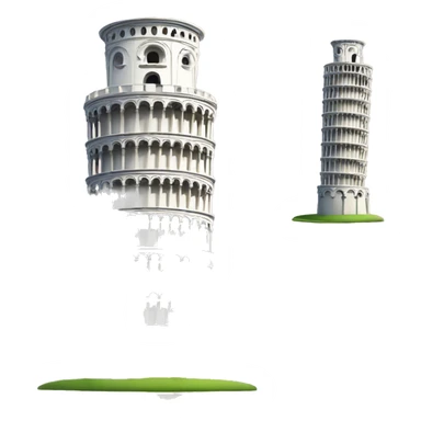 Leaning tower of pisa sticker
