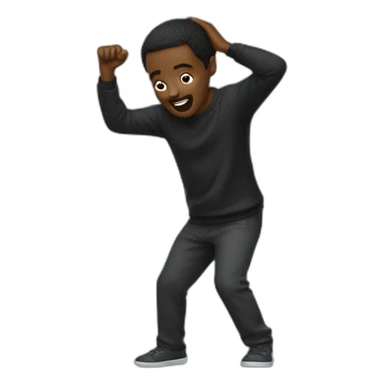 Un homme black qui dab sticker