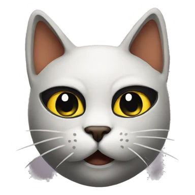 cat in ninja mask sticker