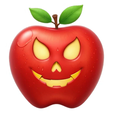 A poison apple that reads NSFW sticker