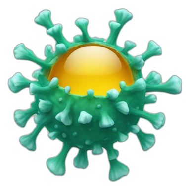 Corona virus sticker