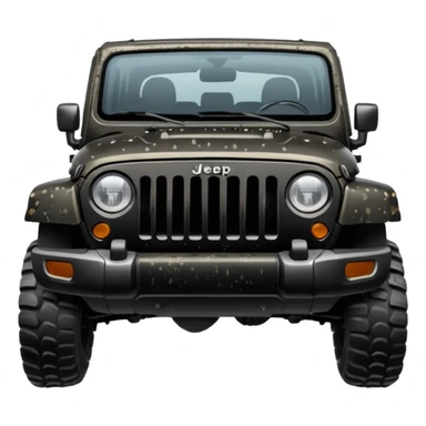 JEEP black color Jeep emoji suv sticker