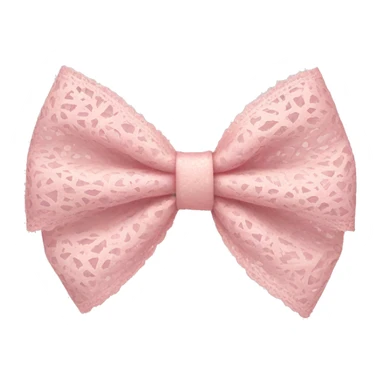 light pink lacy bow sticker