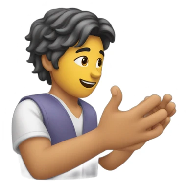 Una mano apuntando hacia abajo sticker