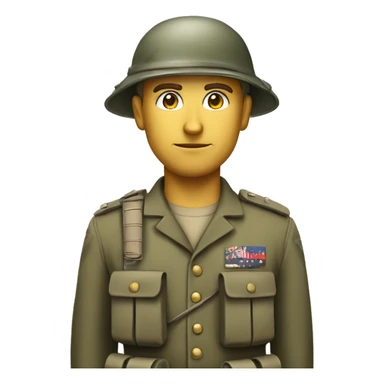 Infantry soldier White man sticker