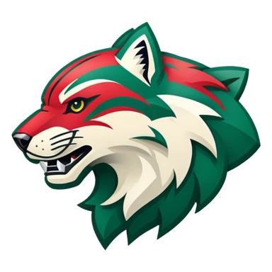 Minnesota Wild ice hockey no background  sticker