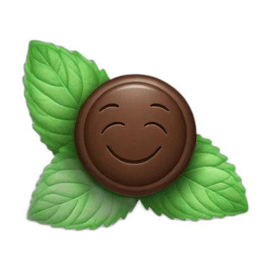 chocolate mint sticker