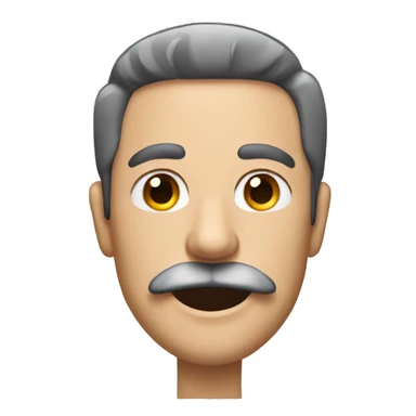 A men with a Toothbrush moustache sticker