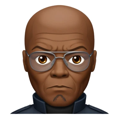 Nick Fury Samuel L. Jackson face only  sticker