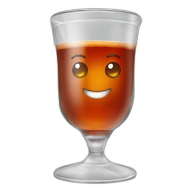 Turkish tea in a Turkish glass sticker