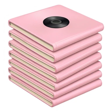 Vintage pale pink vinyl sticker