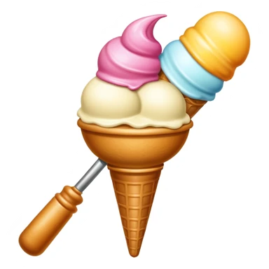 Ice Cream scoop sticker