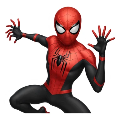 homen aranha de viuva negra sticker