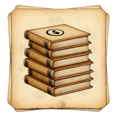 stack of stamped letters sticker