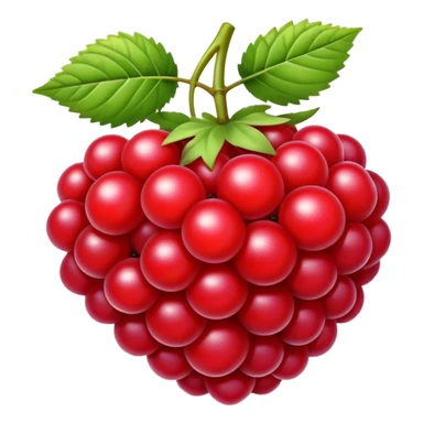 bright red blackberry fruit sticker