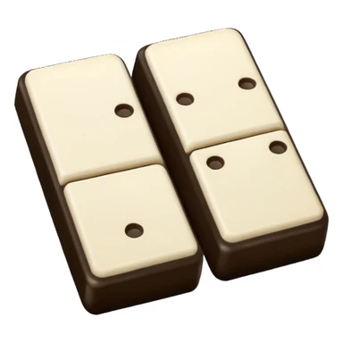 ficha de dominó dible sticker