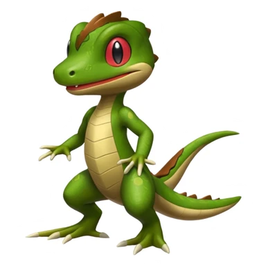 Nuzleaf-Treecko-Axew-fusion sticker