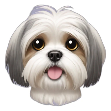 maltese shih tzu sticker