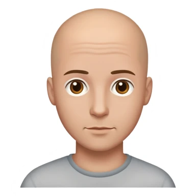 Gay Boyfriends bald head and brown hair white guys sticker