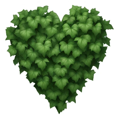ivy wrapped around dark heart sticker