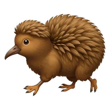 a kiwi bird running sticker
