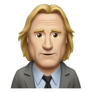 Dwight shrute ami avec depardieu sticker